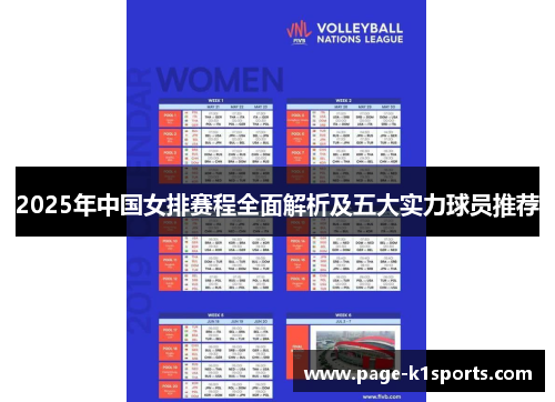 2025年中国女排赛程全面解析及五大实力球员推荐