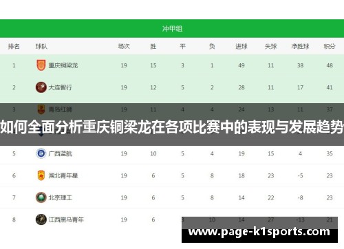 如何全面分析重庆铜梁龙在各项比赛中的表现与发展趋势